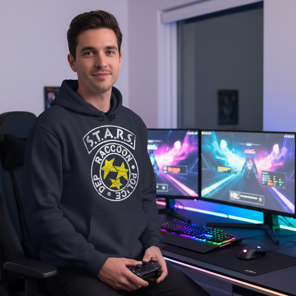 Resident Evil STARS - Hoodie - distressed - Absurd Ink