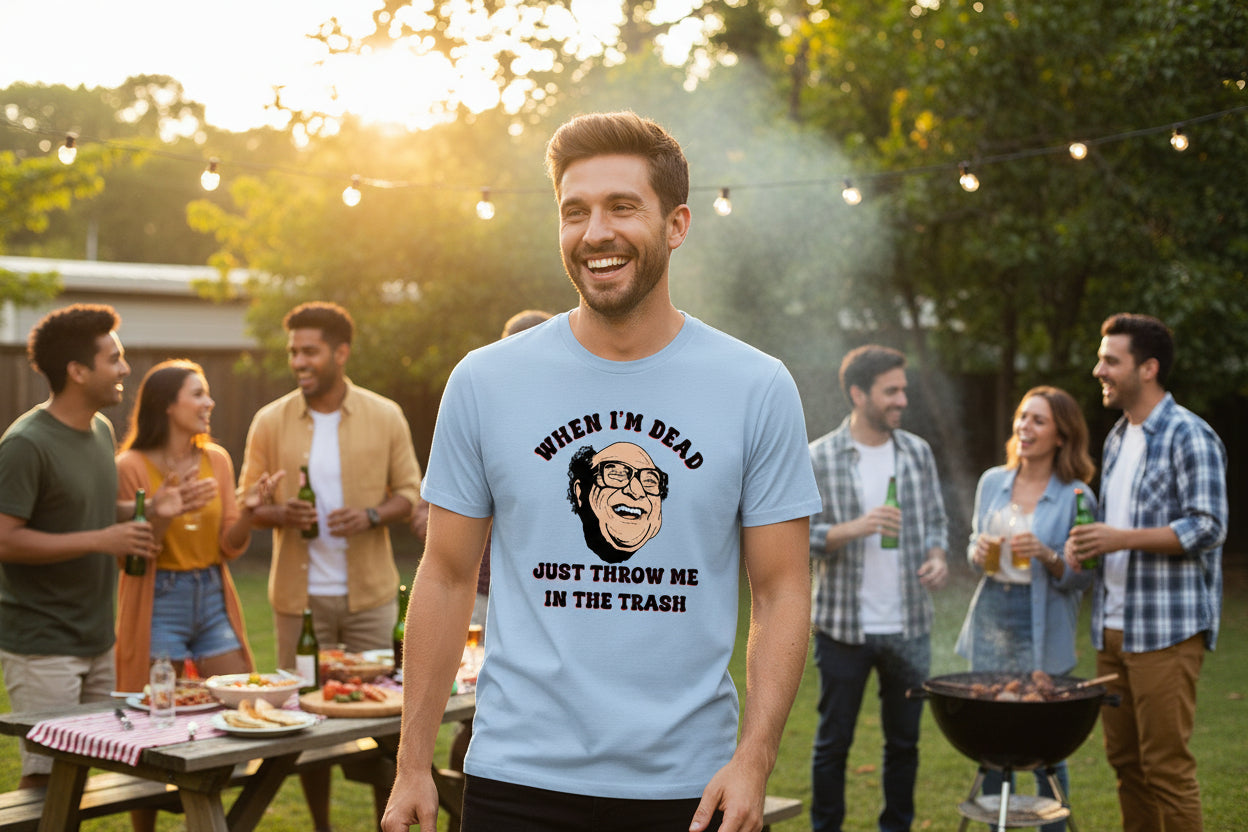 Frank Reynolds Throw Me In The Trash - T-Shirt - Absurd Ink
