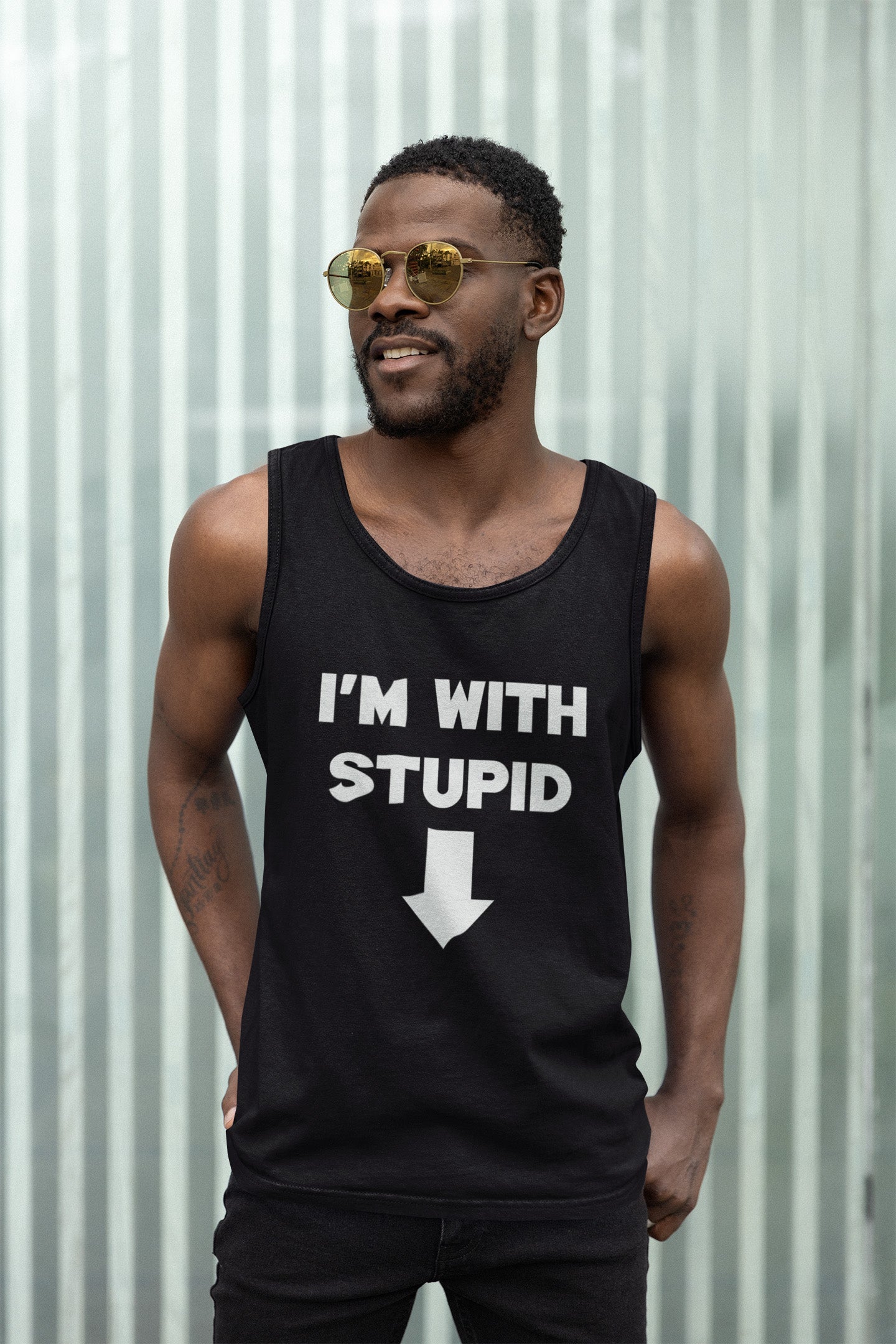 I'm With Stupid - Tank Top