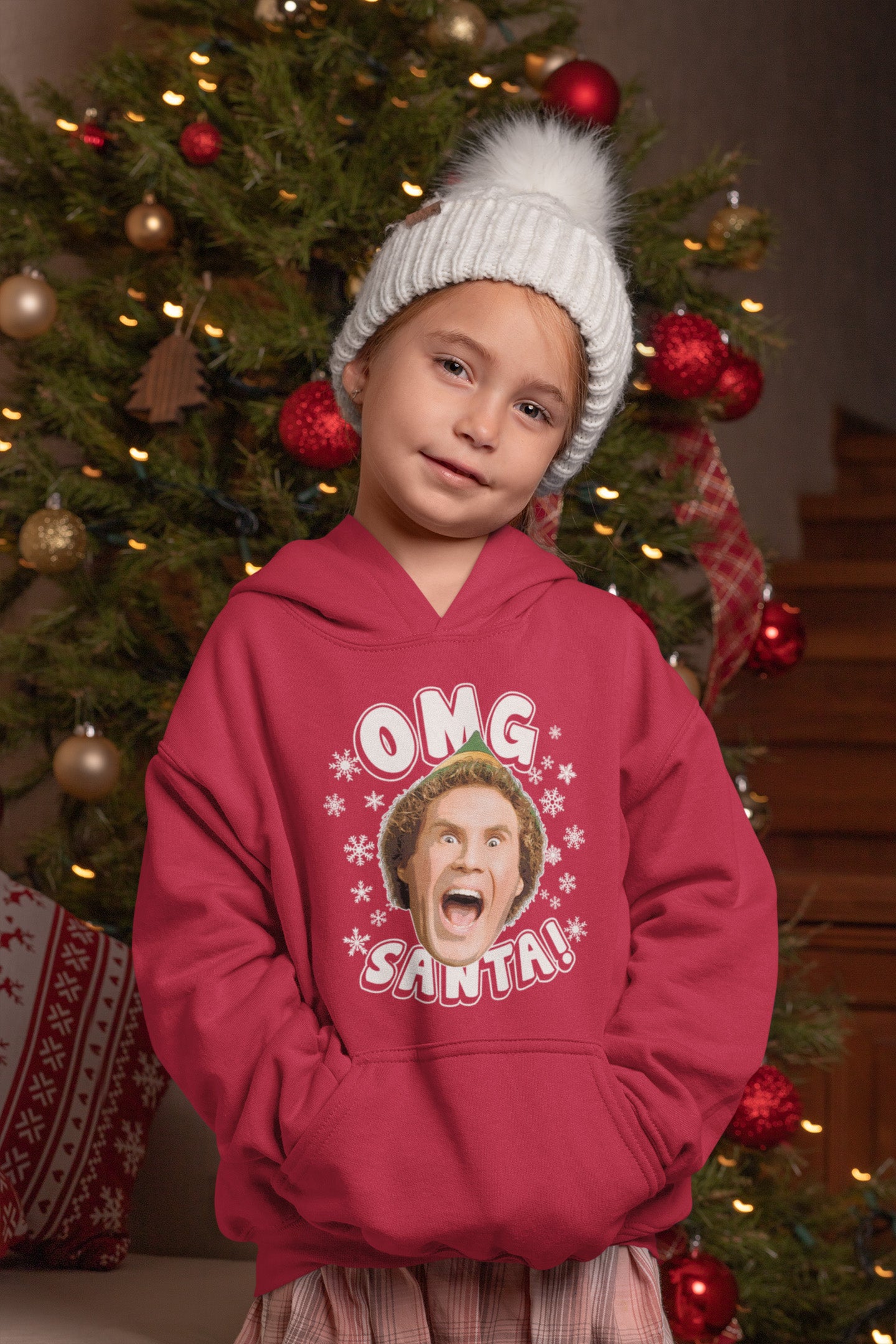 Buddy The Elf OMG Santa - Youth Hoodie