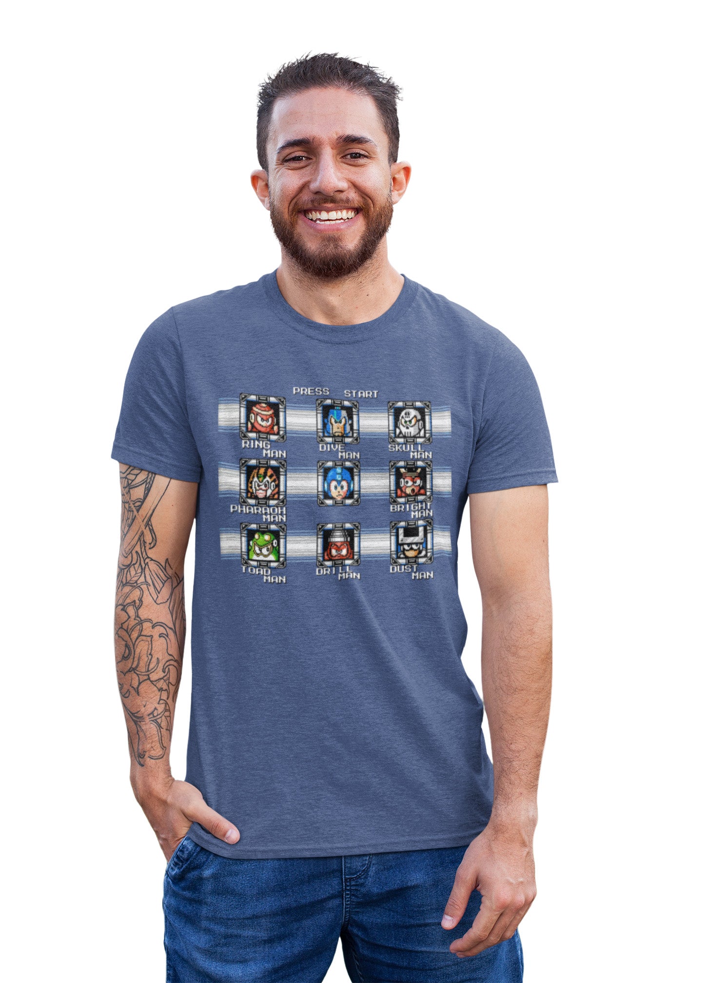 Mega Man 4 Bosses - T-Shirt