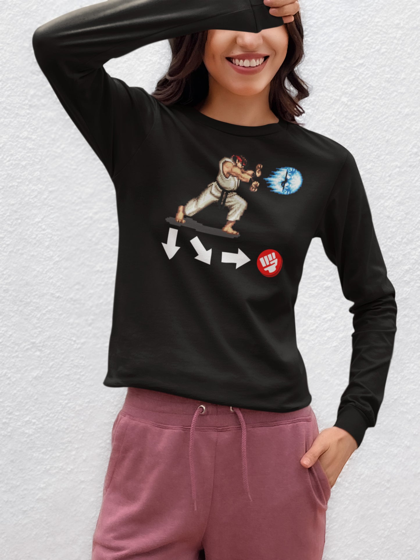 Ryu Hadouken - Long Sleeve Tee