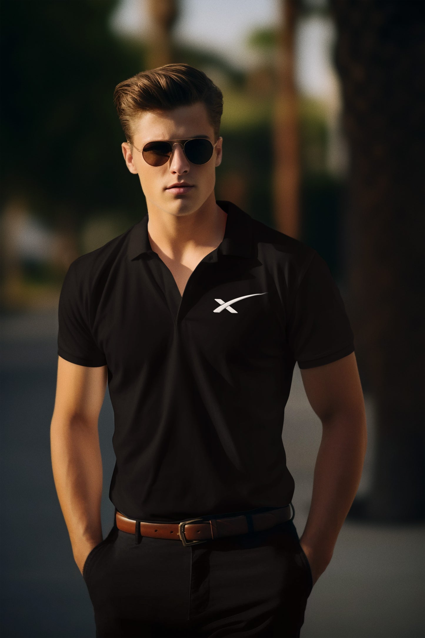 SpaceX - UV Micro-Mesh Polo - Absurd Ink