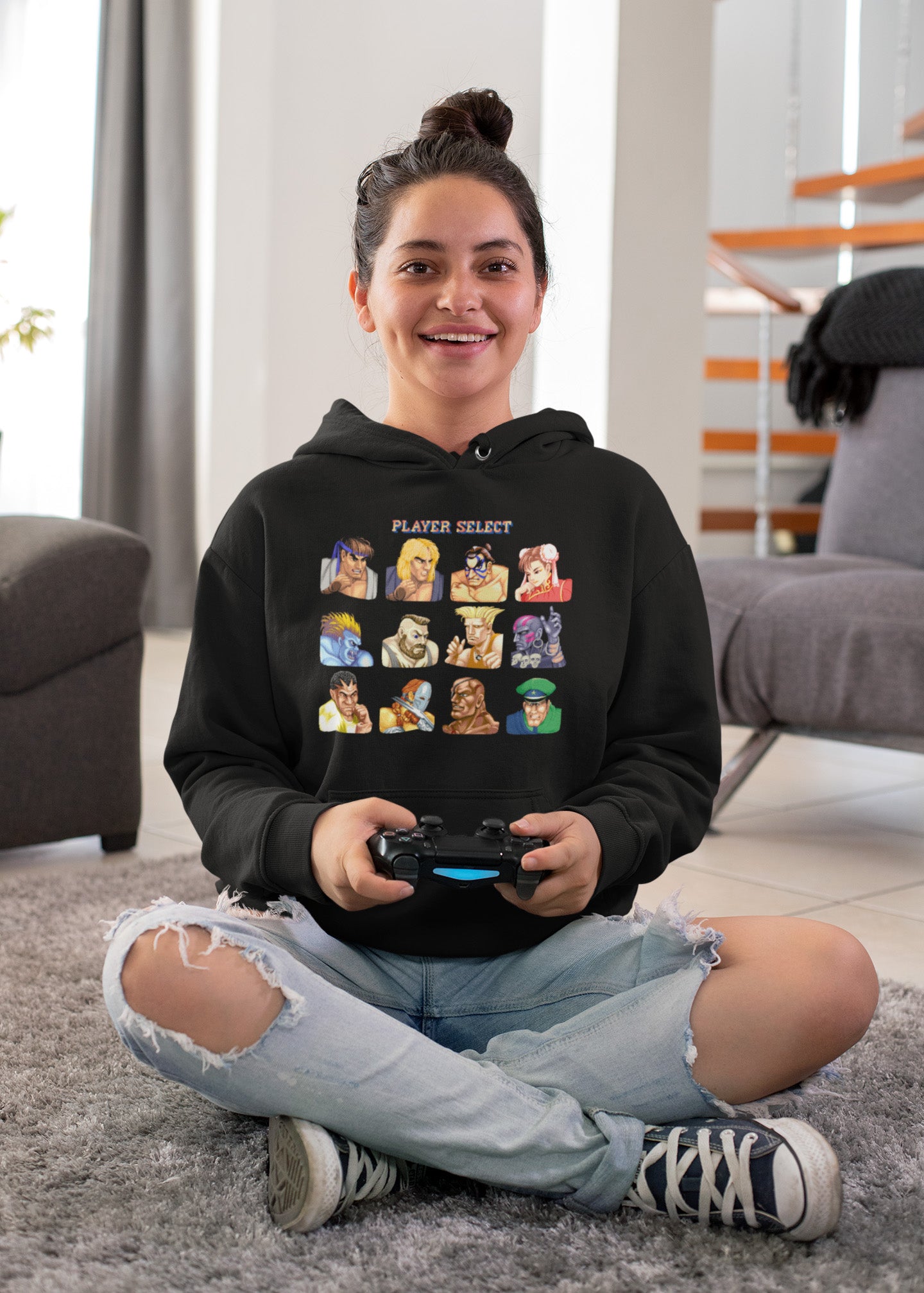 Street Fighter 2 Player Select - Hoodie