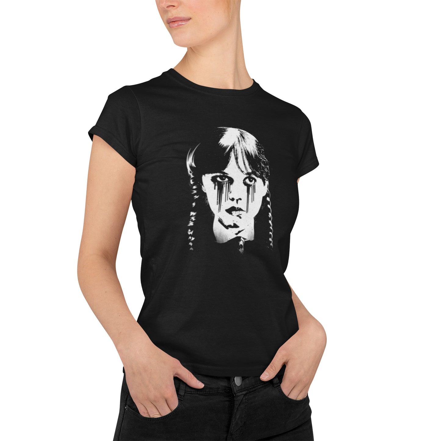 Wednesday Addams Tears - Ladies Tee