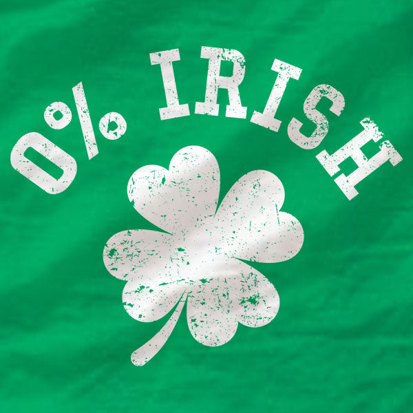 0% Irish - Long Sleeve Tee - St Patrick's Day - Absurd Ink