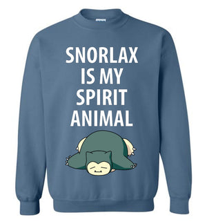 Snorlax Sweatshirt - Snorlax Is My Spirit Animal - Absurd Ink