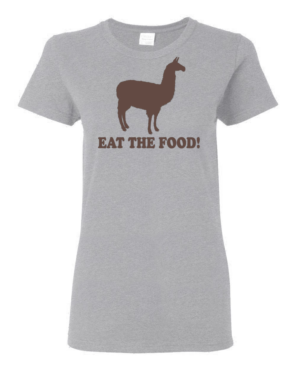 Llama - Ladies Tee - Eat The Food - Napoleon Dynamite - Absurd Ink