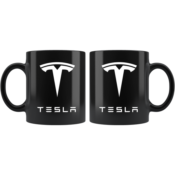 Tesla Coffee Cup Mug Black Matte