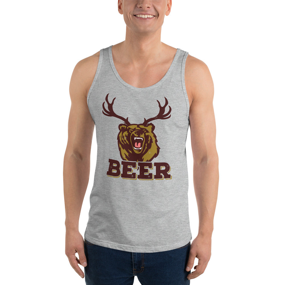 Bear Deer BEER - Tank Top - Absurd Ink