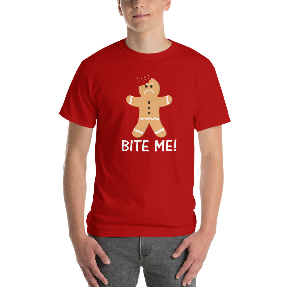 Gingerbread Man - Bite Me - T-Shirt - Absurd Ink