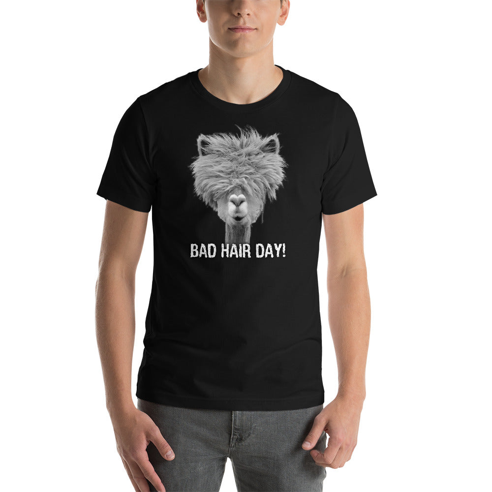 Alpaca Bad Hair Day - T-Shirt - Absurd Ink