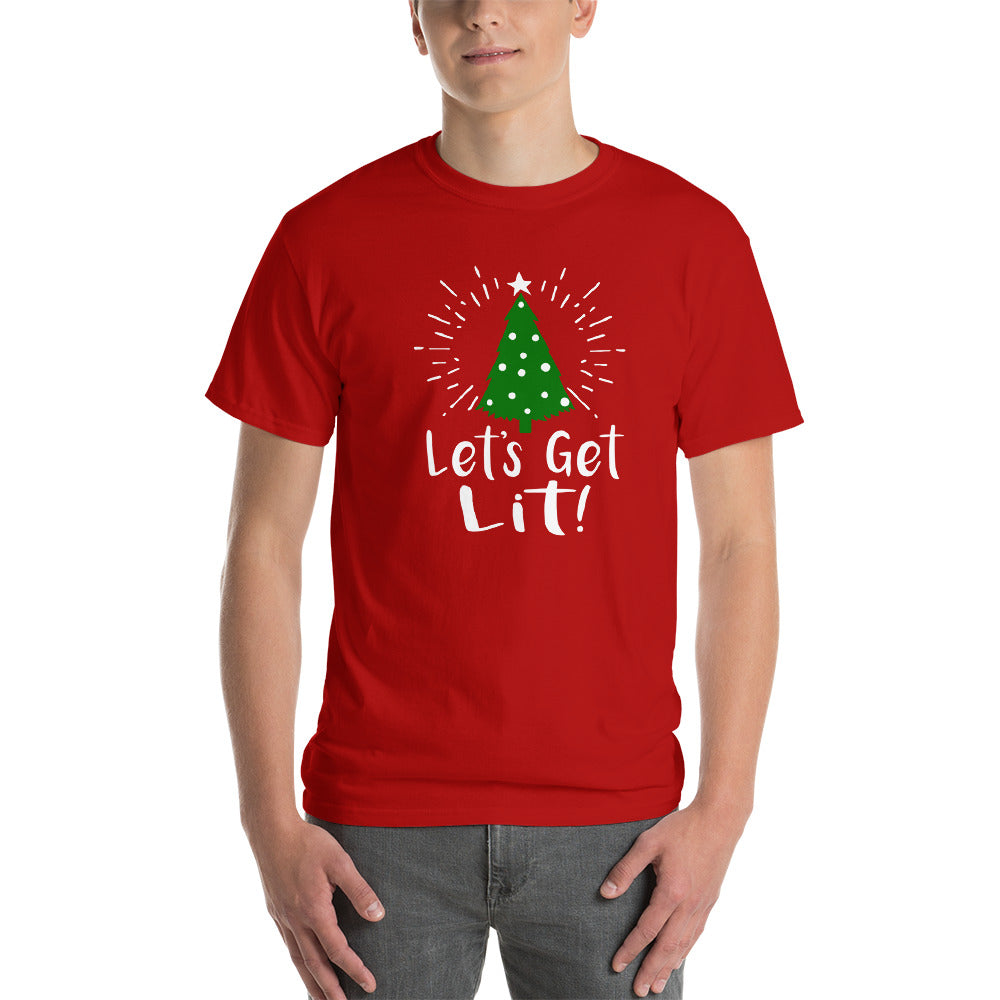 Lets Get Lit - Christmas Tree - T-Shirt - Absurd Ink
