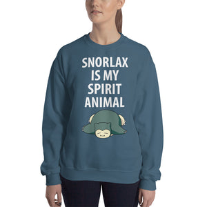 Snorlax Sweatshirt - Snorlax Is My Spirit Animal - Absurd Ink
