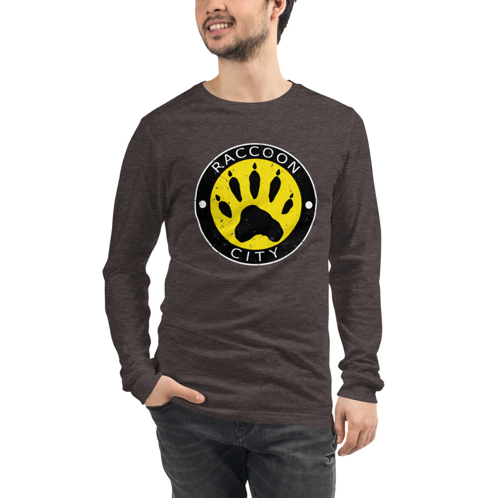 Raccoon City Paw Logo - Long Sleeve Tee - Absurd Ink
