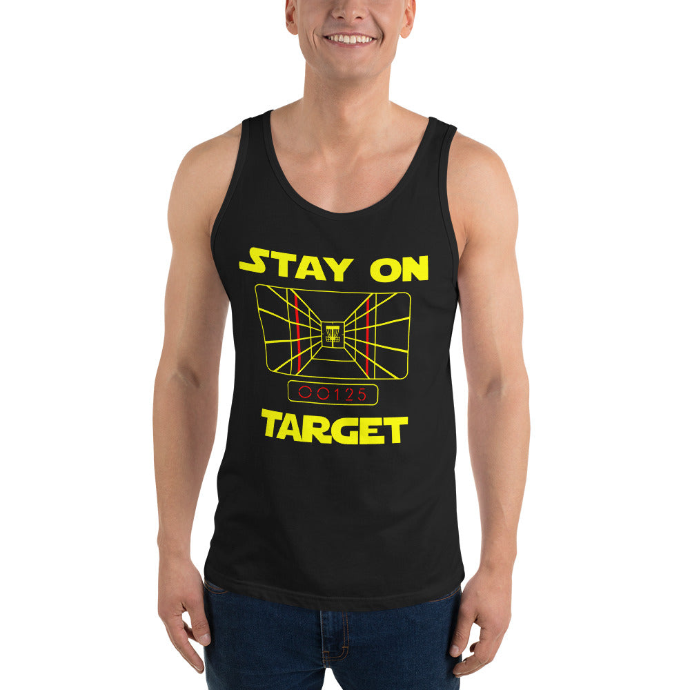Disc golf Tank - Stay On Target - Absurd Ink