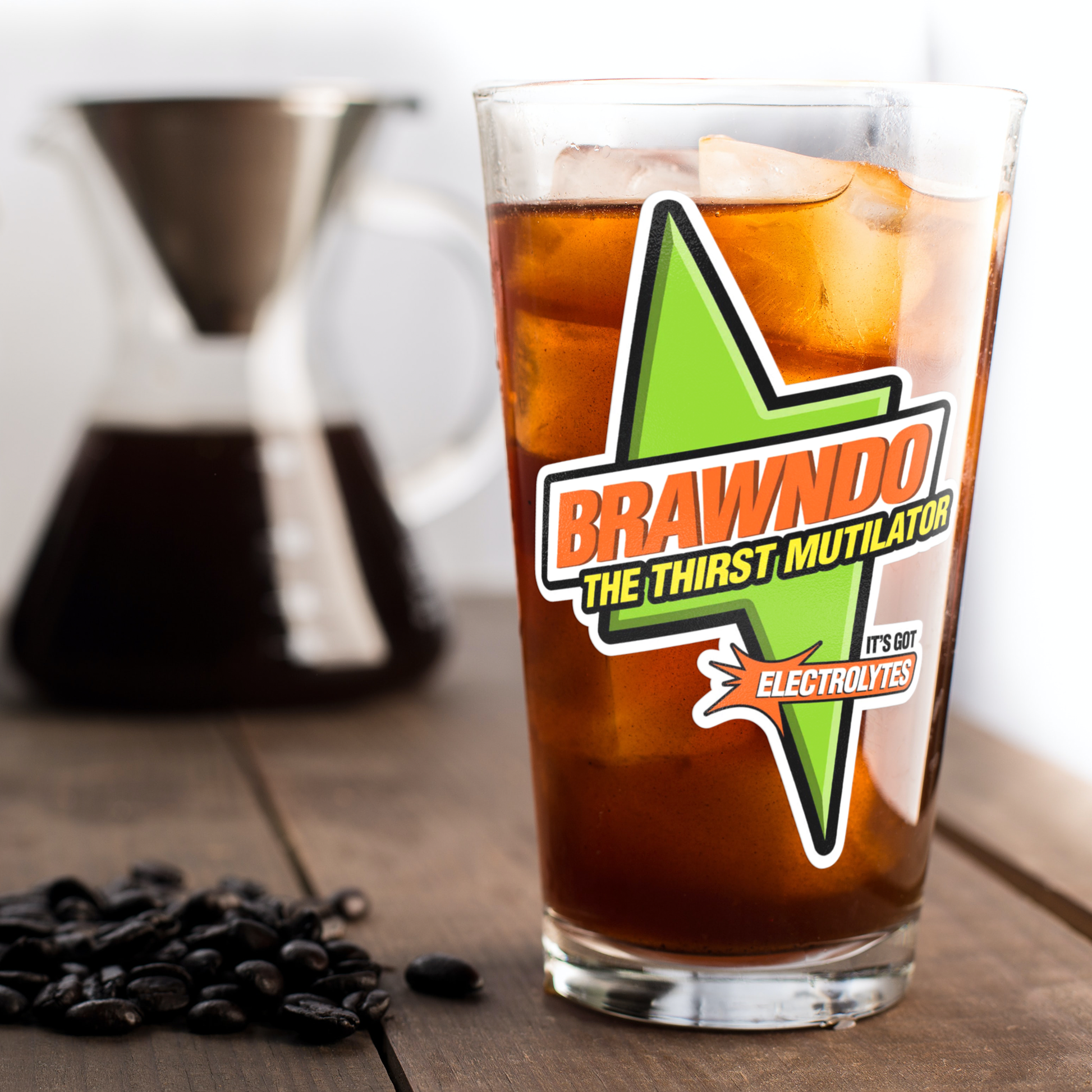 Brawndo The Thirst Mutilator - Pint Glass – Absurd Ink