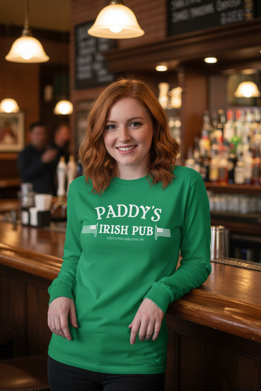 Paddy's Irish Pub Long Sleeve Tee - Absurd Ink