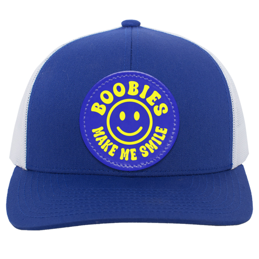 Boobies Make Me Smile - Trucker Hat (blue)