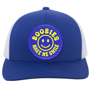Boobies Make Me Smile - Trucker Hat (blue)