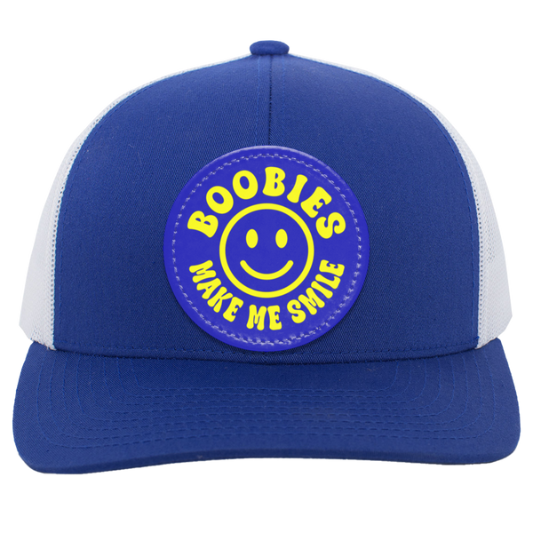 Boobies Make Me Smile - Trucker Hat (blue)