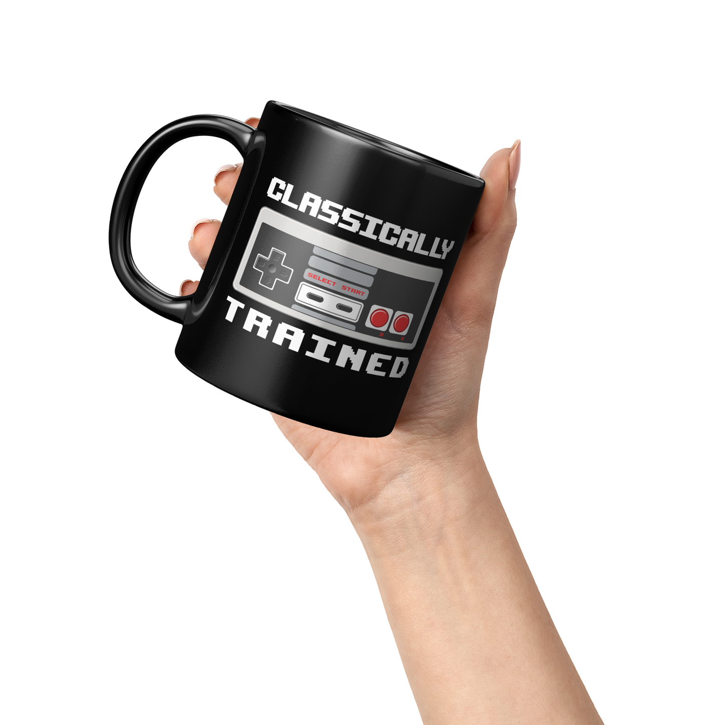 NES_Controller_Clasically_Trained_-_11oz_Lifestyle_Raised_Hand_LH_Mockup.png