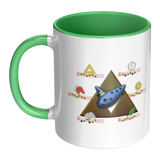 Ocarina Of Time Songs - 11oz Mug (Green)
