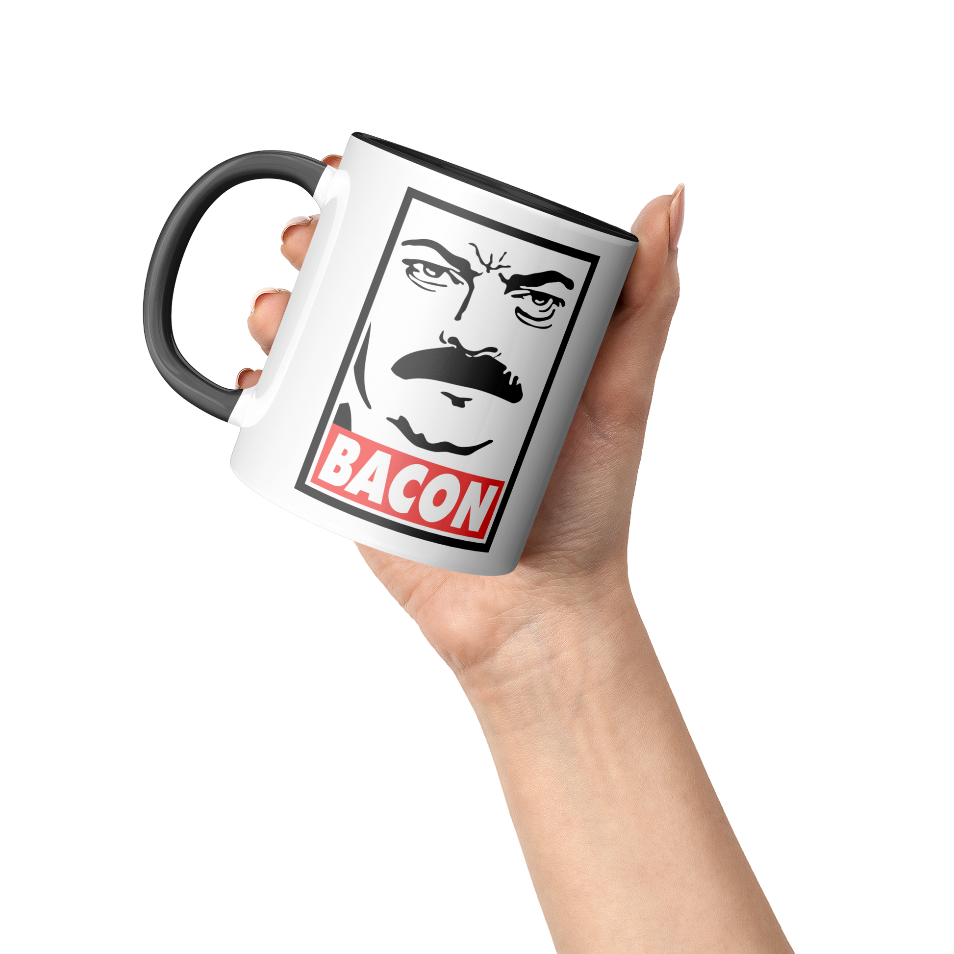 Ron_Swanson_Bacon_-_11oz_Mug_Accent_Mug_Raised_Hand_LH_Mockup.png