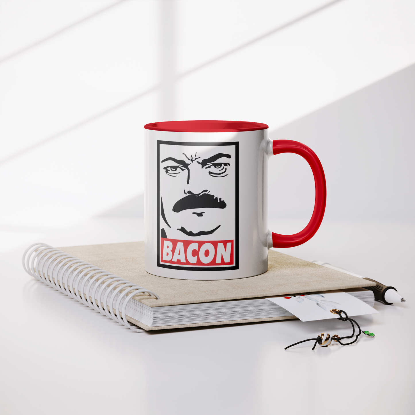 Ron_Swanson_Bacon_-_11oz_Mug_Lifestyle_Notebook_Mockup.png