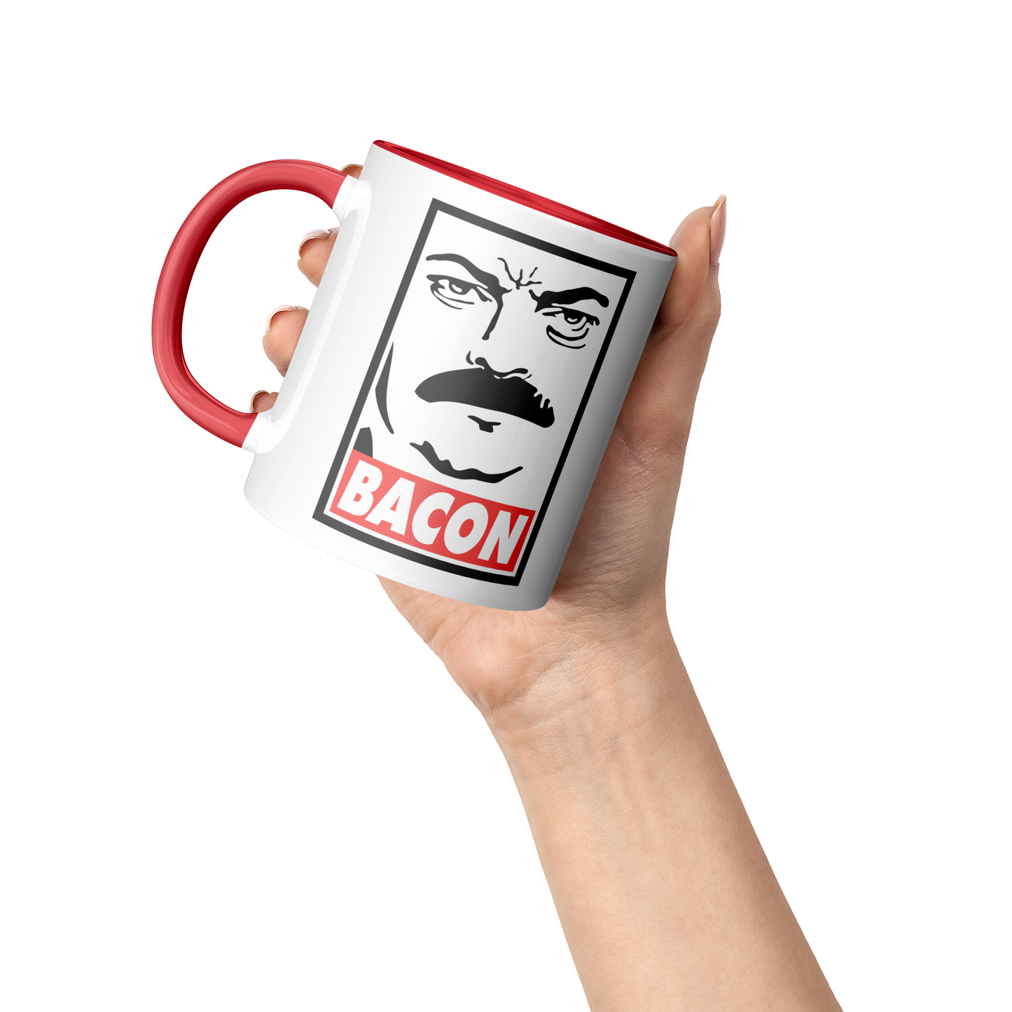 Ron_Swanson_Bacon_-_11oz_Mug_Lifestyle_Raised_Hand_Mockup.png