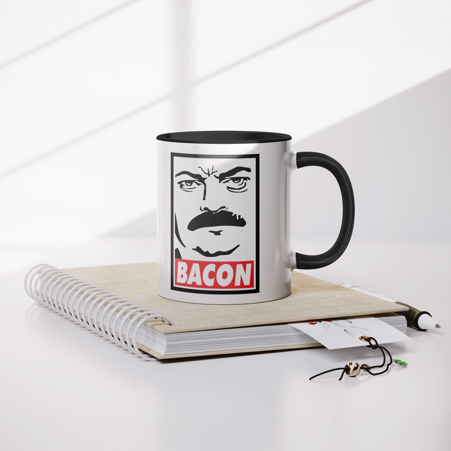 Ron_Swanson_Bacon_-_11oz_Mug_Mug_Lifestyle_Notebook_Mockup.png