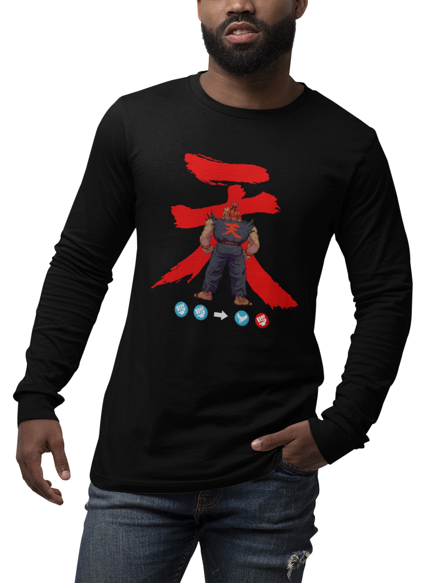 Akuma Raging Demon - Long Sleeve Tee