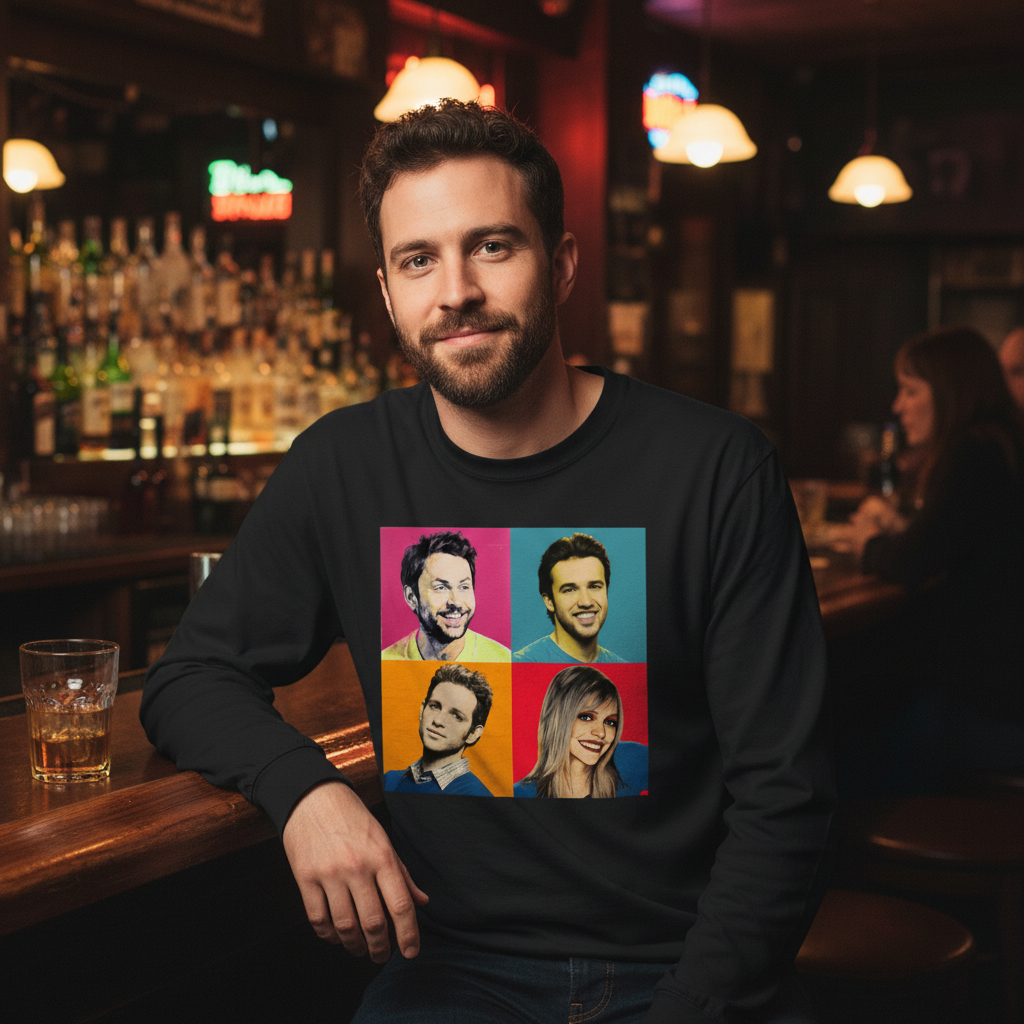 It's Always Sunny Warhol - Long Sleeve Tee - Absurd Ink