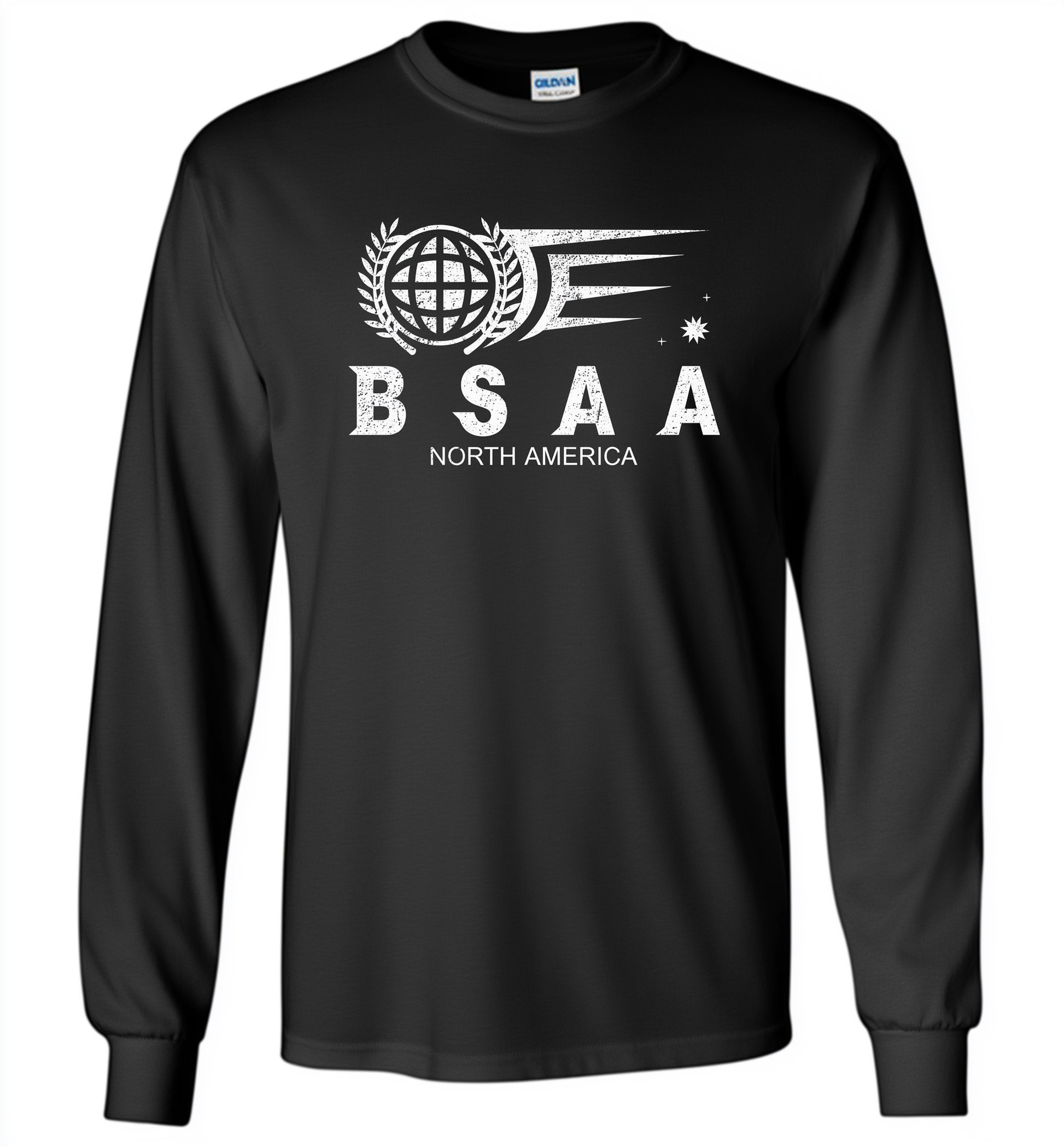 BSAA Resident Evil (Distressed) - Long Sleeve Tee - Absurd Ink