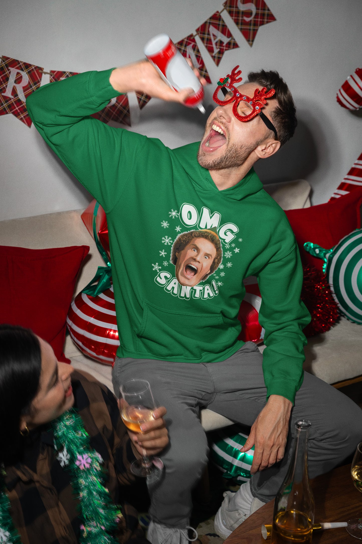 Buddy The Elf OMG Santa - Hoodie