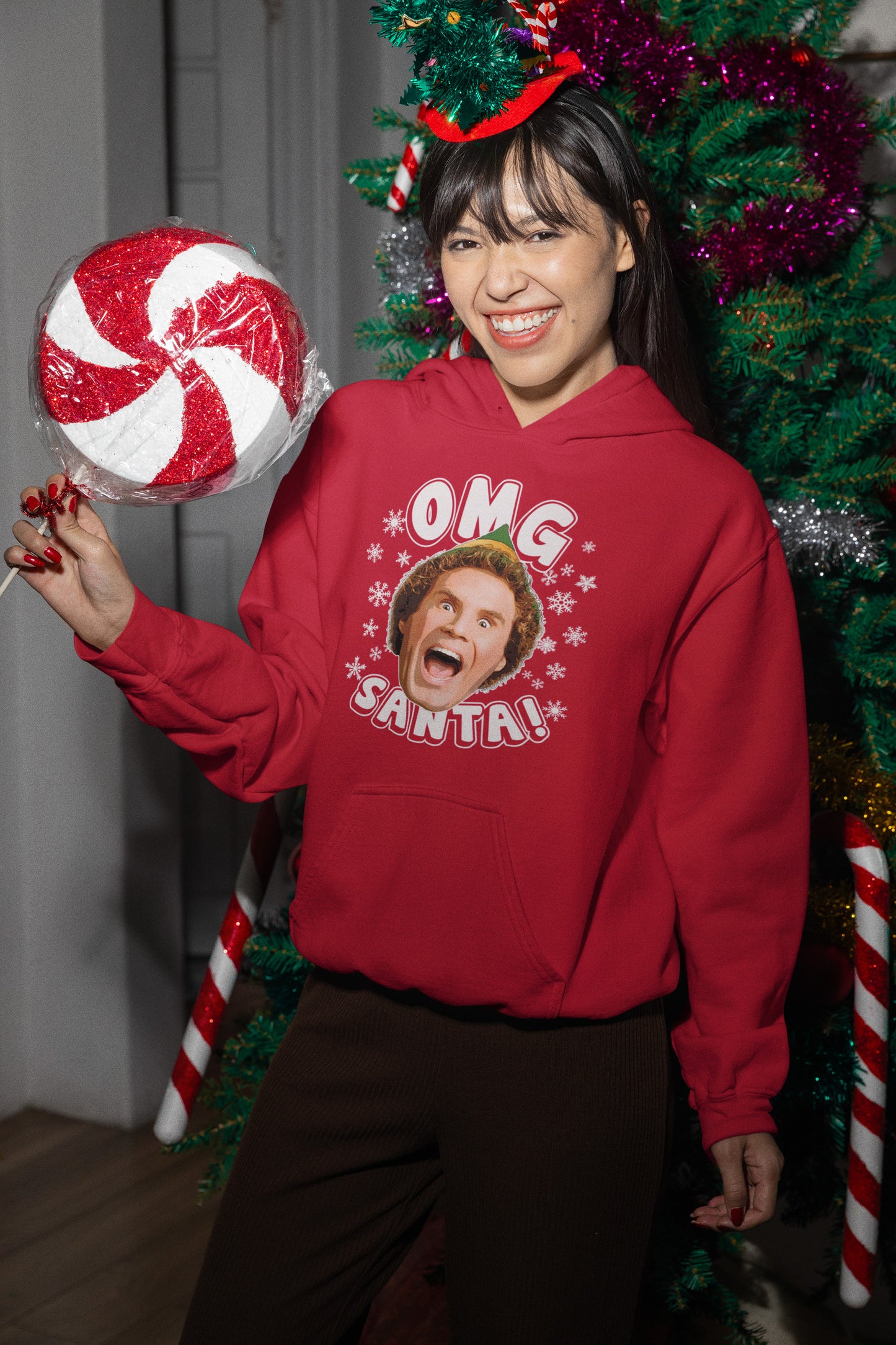 Buddy The Elf OMG Santa - Hoodie