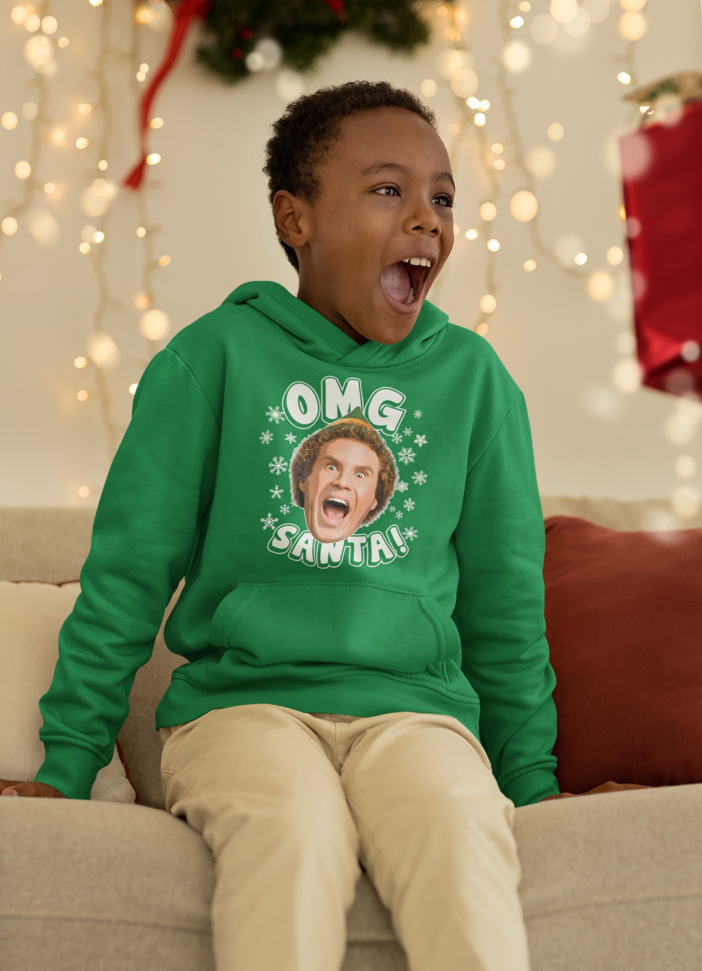 Buddy The Elf OMG Santa - Youth Hoodie