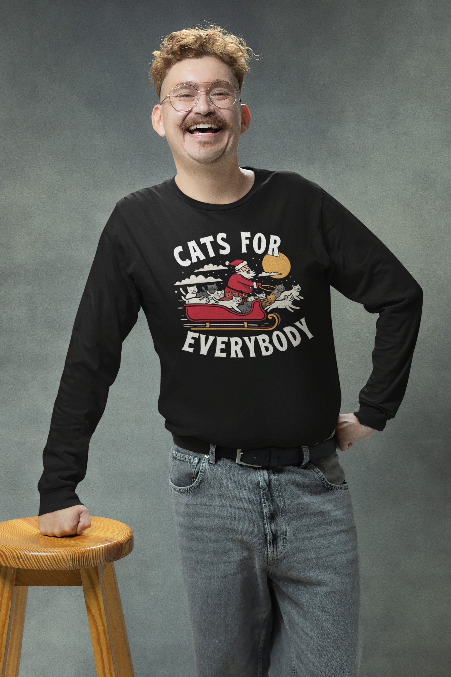 Cats For Everybody Christmas - Long Sleeve Tee