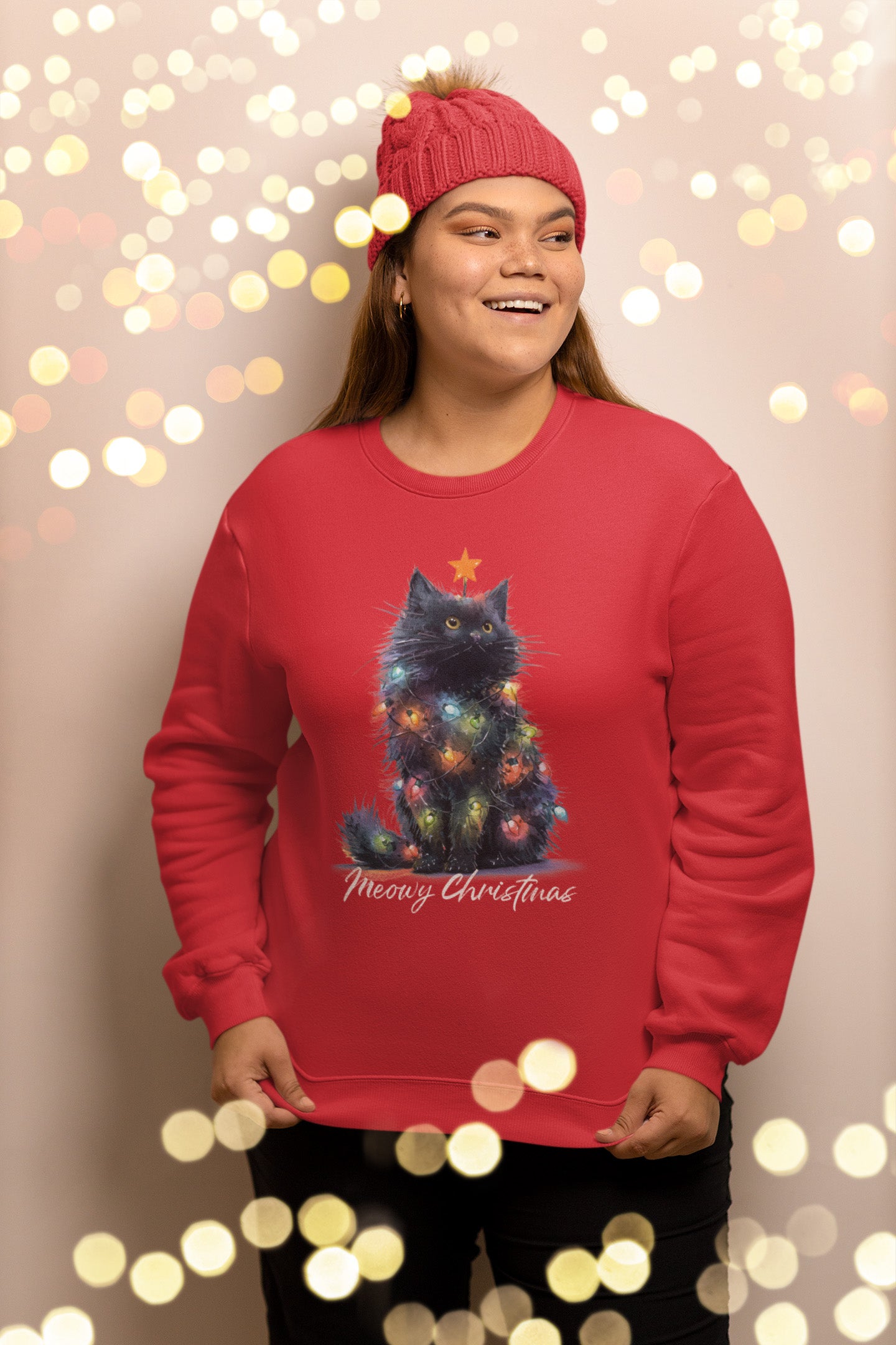 Christmas Cat Meowy Christmas - Sweatshirt