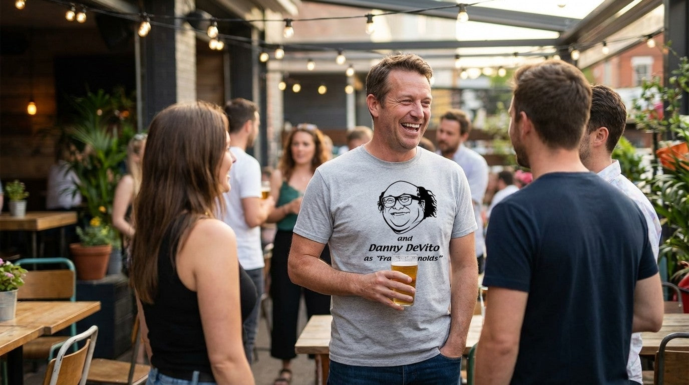 And Danny DeVito As Frank Reynolds And Danny DeVito As Frank Reynolds T-Shirt - Absurd Ink