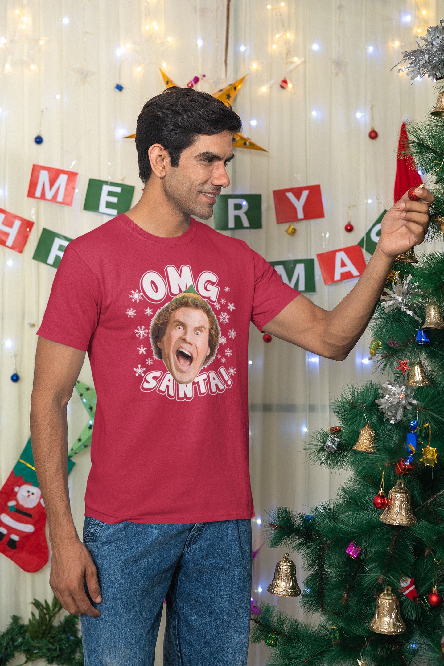 Buddy The Elf OMG Santa - T-Shirt