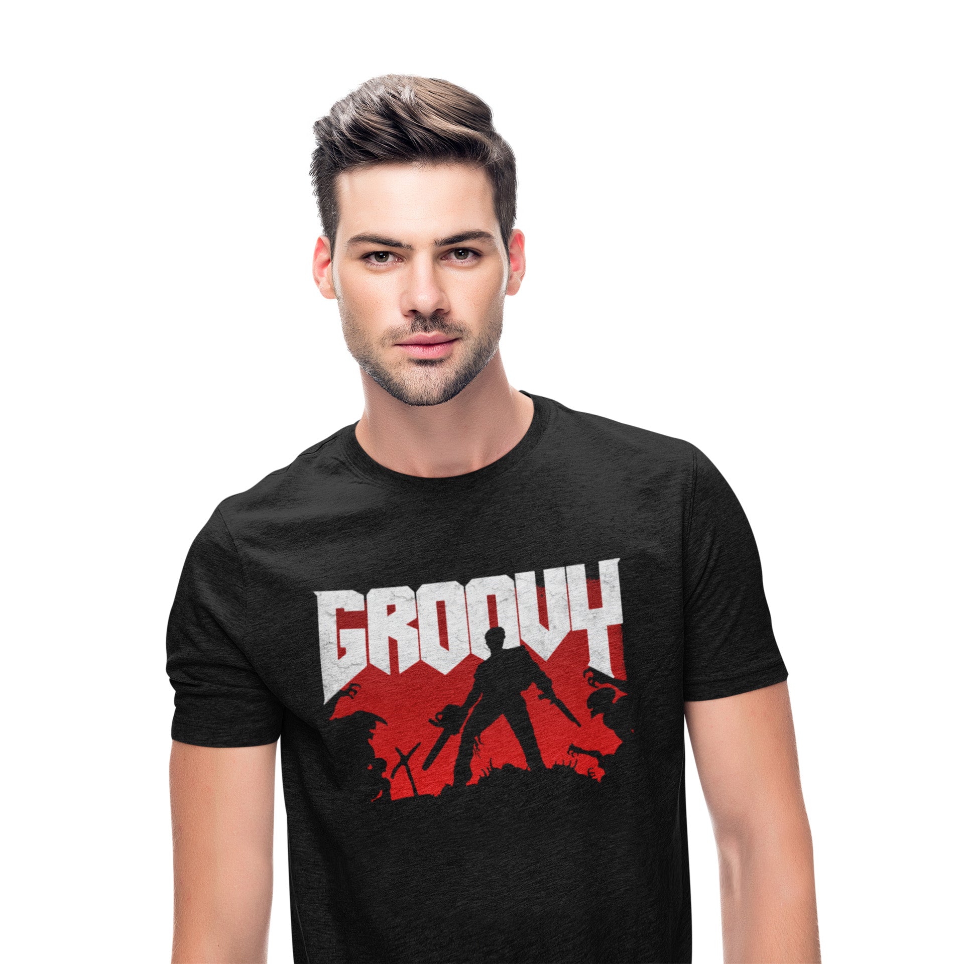 Evil Dead Groovy Doom - T-Shirt - Absurd Ink