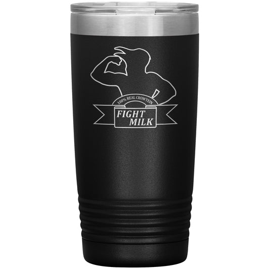 fight milk tumbler - Absurd Ink
