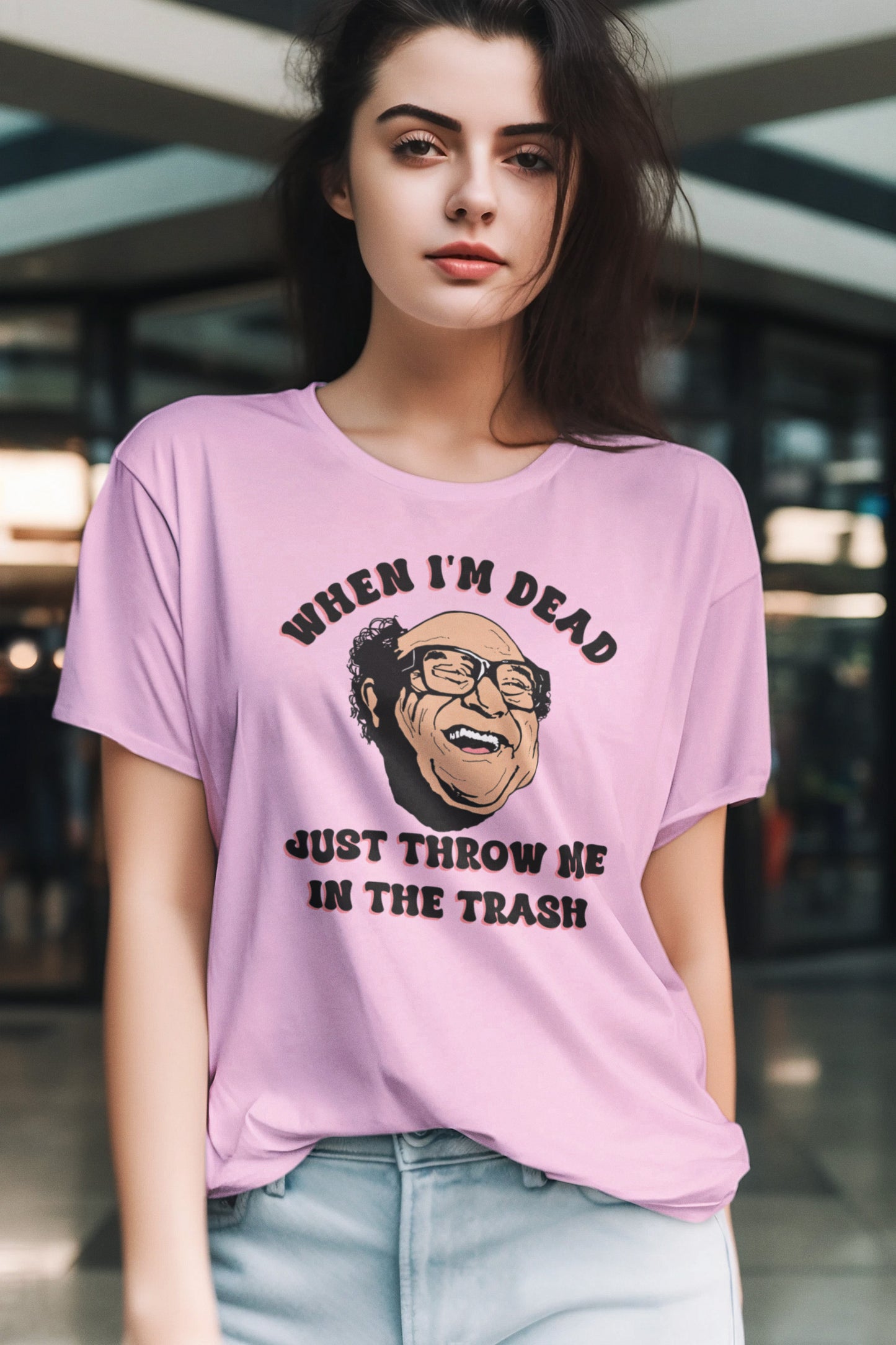 Frank Reynolds Throw Me In The Trash - Ladies Tee