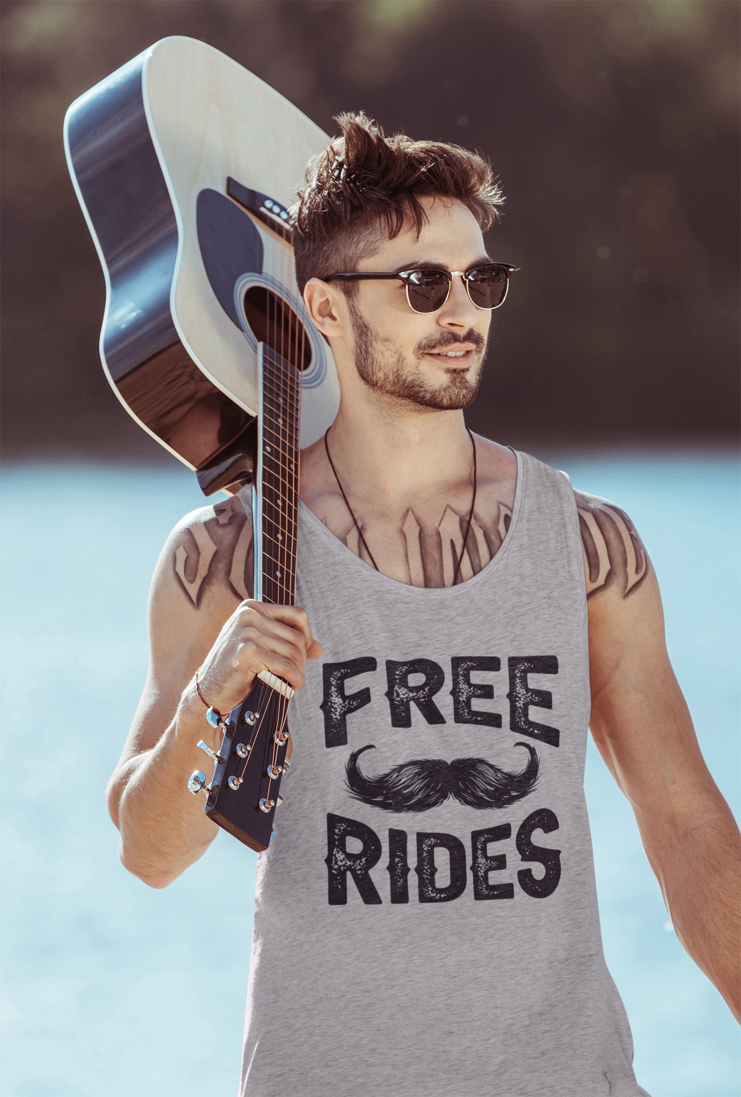 Free Mustache Rides - Tank Top