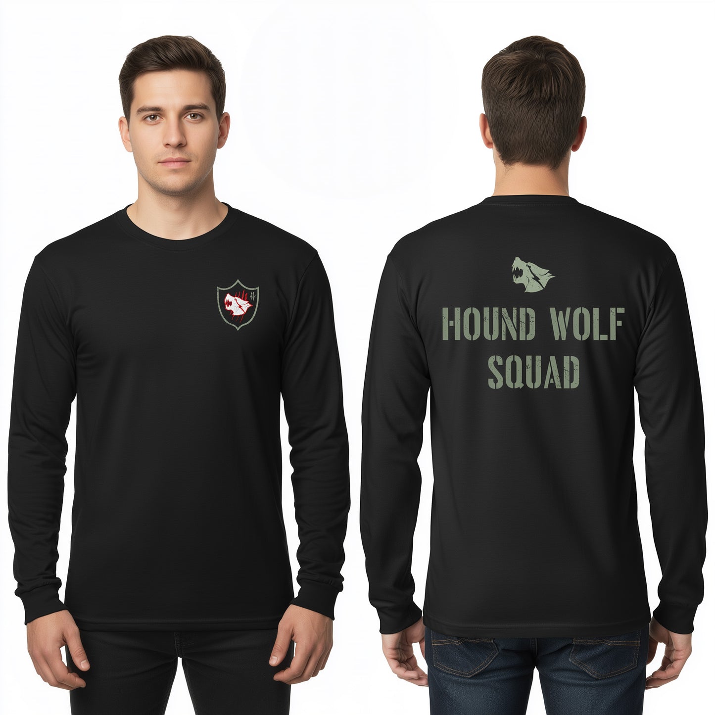 Hound Wolf Squad - Long Sleeve Tee