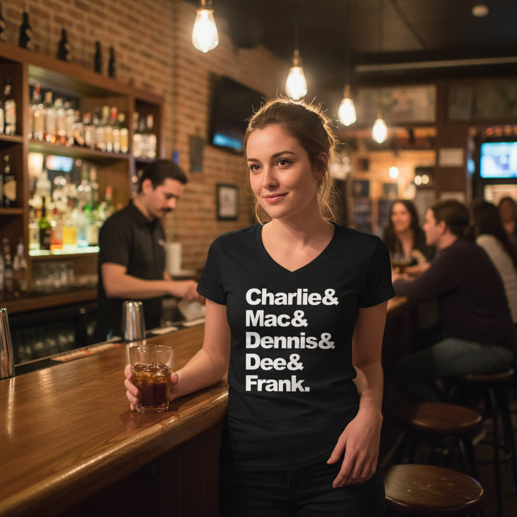 Always Sunny In Philadelphia Cast - Ladies V-Neck