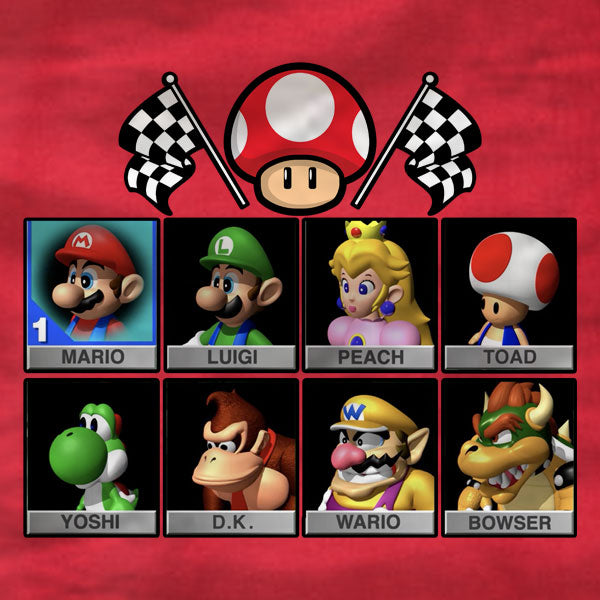 Mario Kart Character Select - T-Shirt
