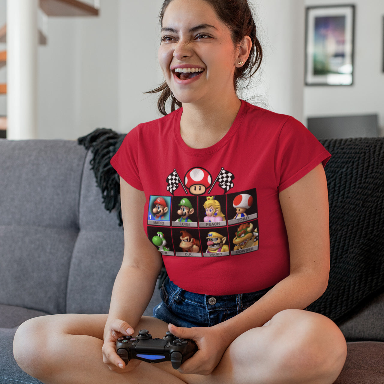 Mario Kart Character Select - Ladies Tee