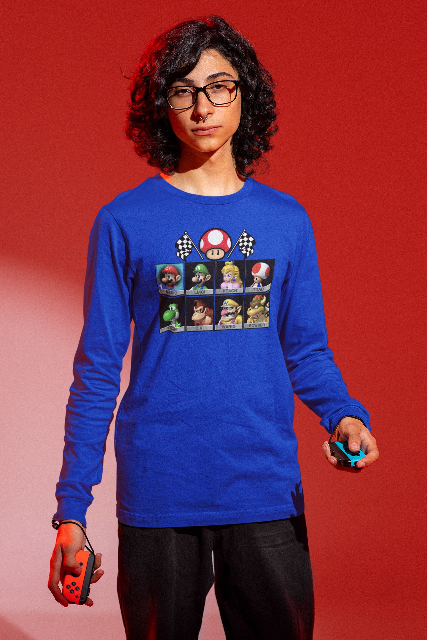 Mario Kart Character Select - Long Sleeve Tee